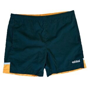 Men's Adidas Vintage Orange And‎ Black Athletic Shorts Size L